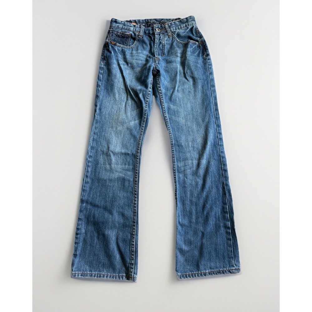 Fox Denim Baseline Jeans Men's 28 Y2K Whiskered Racing Button Fly